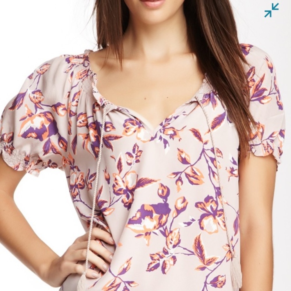 Joie mauve silk blouse